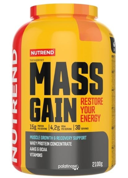 Гейнер MASS GAIN 2100 г Бісквіт Nutrend (351865250)