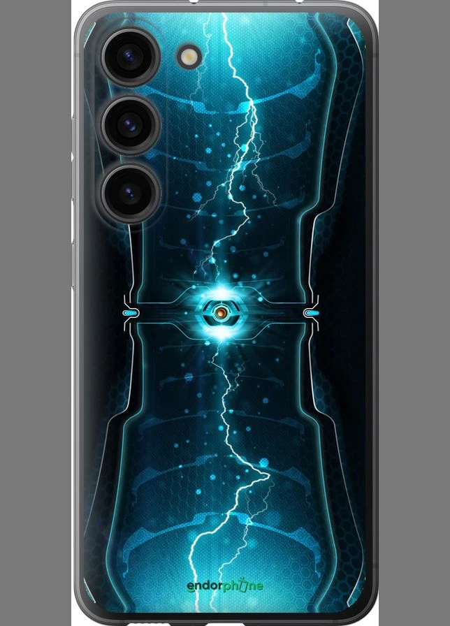 Чехол на Samsung Galaxy S23 Молнии в цилиндре "120u-2907-70447" Endorphone (366353856)