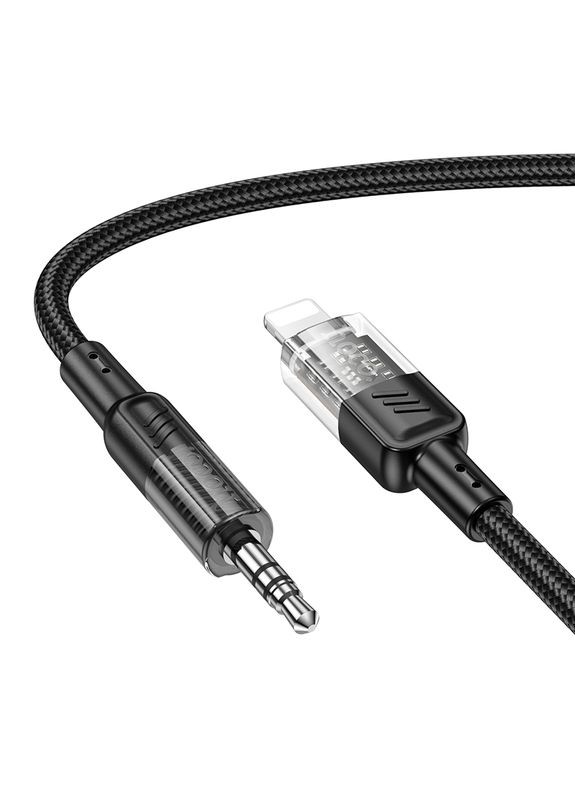 Кабель UPA27 Spirit transparent digital audio conversion cable Lightning Black Hoco (316223399)