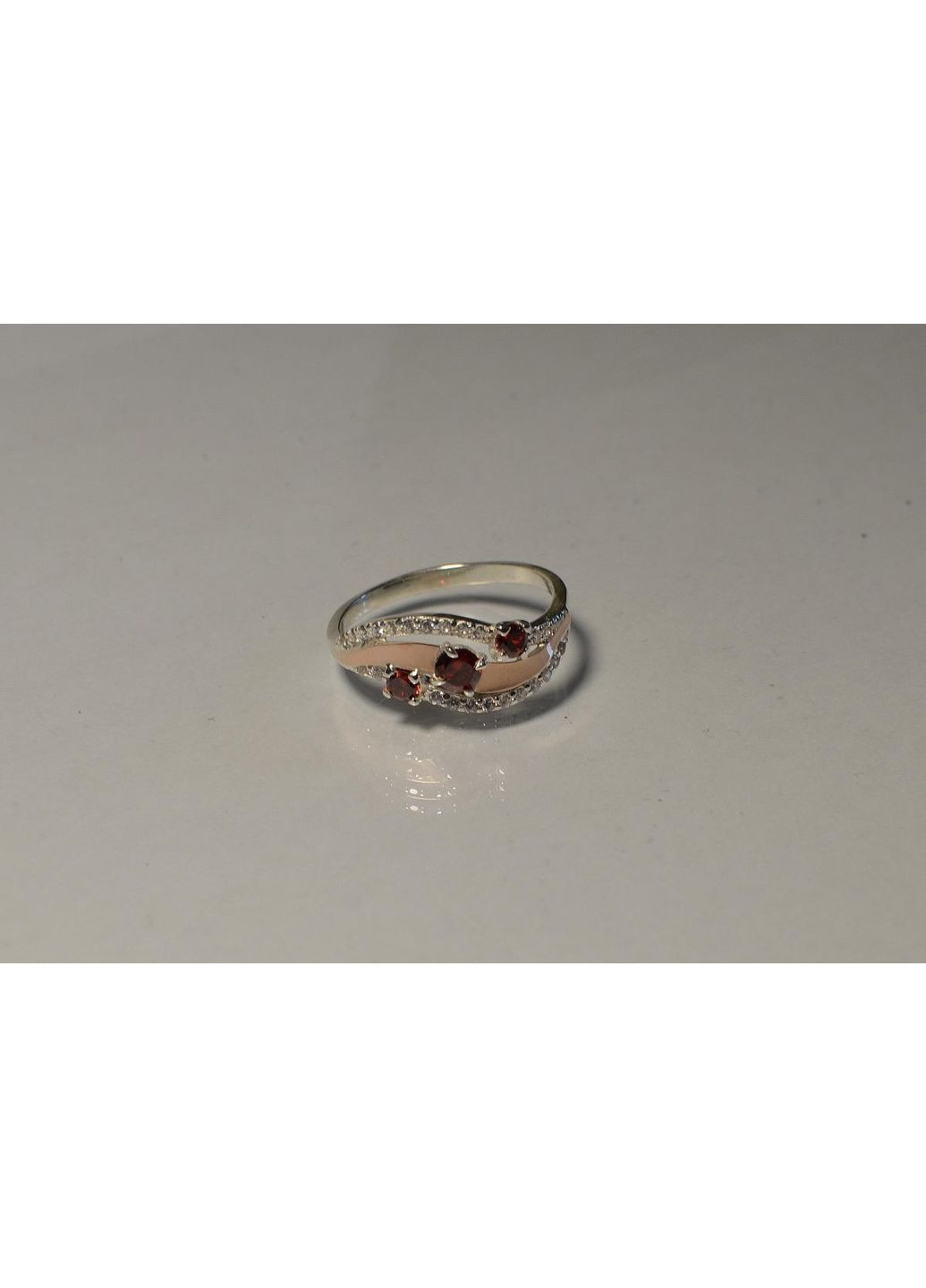 Каблучка зі срібла з золотом Silver Style (367268388)