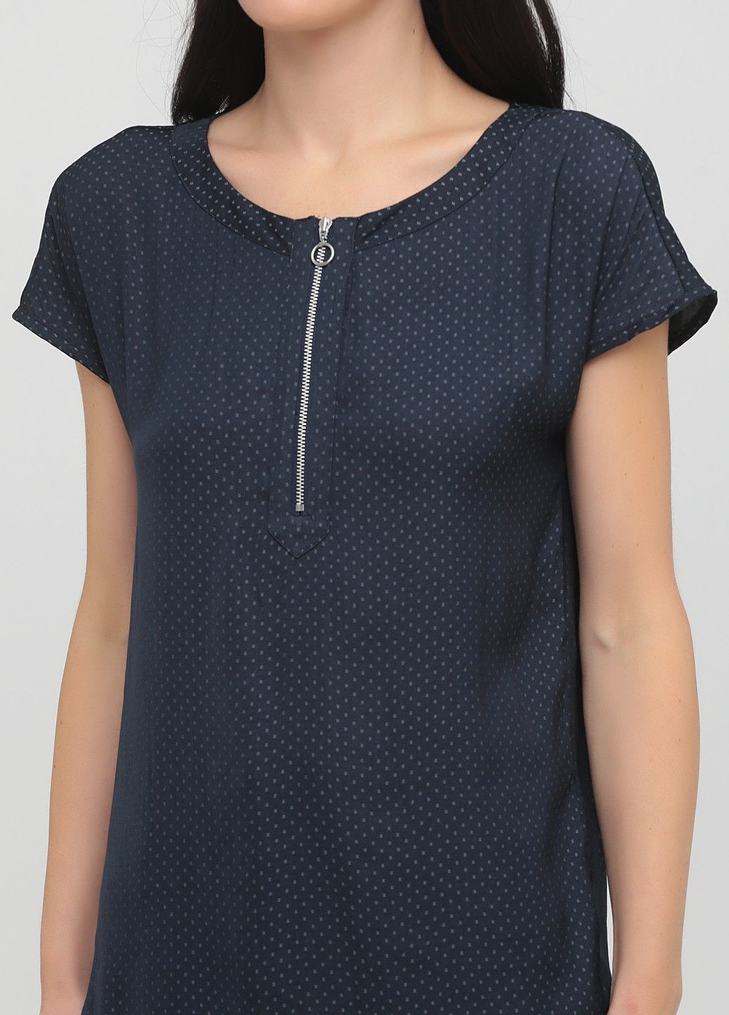 Темно-синя блуза No Brand