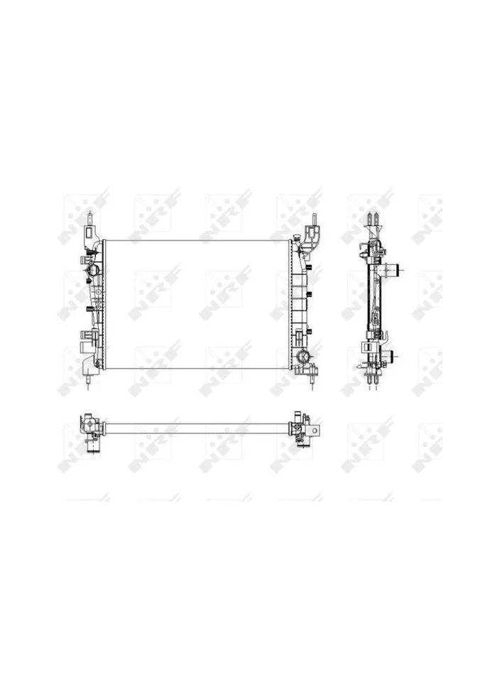 Радиатор охлаждения FIAT Linea 1.3D 09- (пр-во ) NRF (393105856)