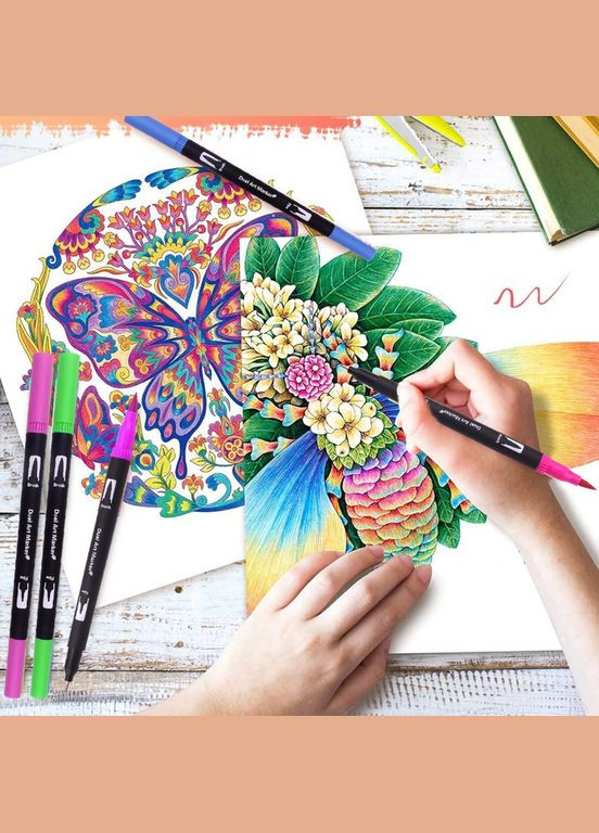 Набор маркеров для рисования Color pencil CD акварельные с сумкой 60 шт (AN60D) No Brand (315355059)