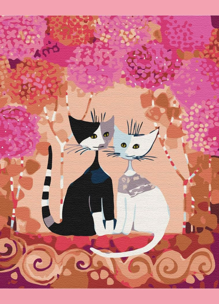 Картина по номерам Сказочные котики Картины в цифрах раскраска 40х50см BS9897 Brushme (308988001)