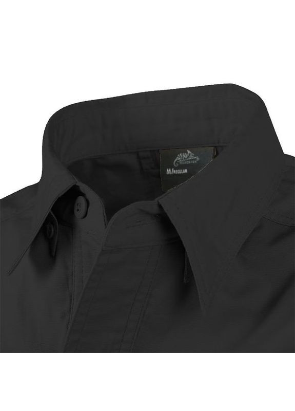 Сорочка Helikon Defender Mk2 PolyCotton Ripstop Long Sleeve, Black, S Helikon-Tex (369488375)