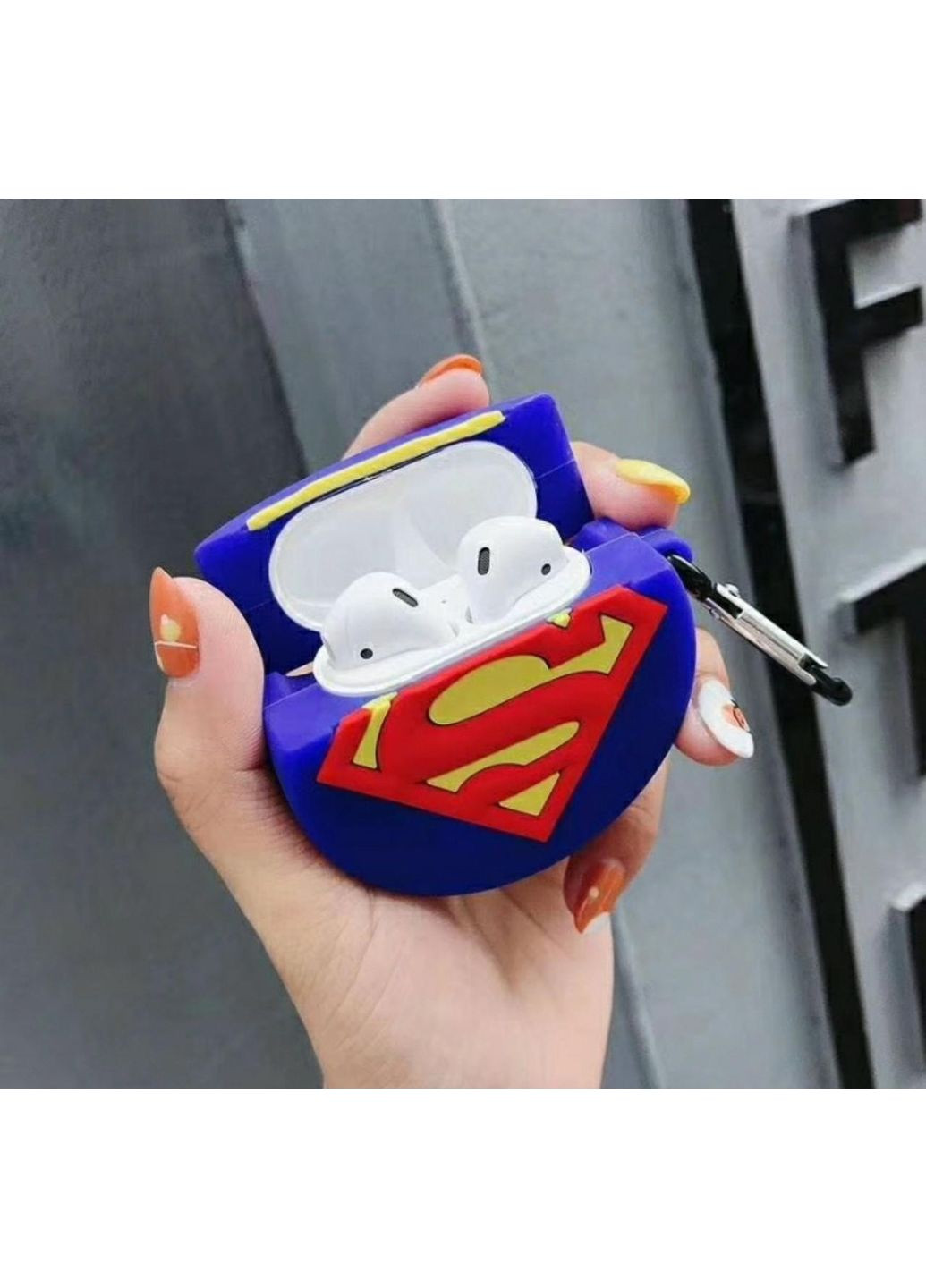 Чехол для наушников AirPods 1, 2 Супермен силиконовый Trends (360897081)