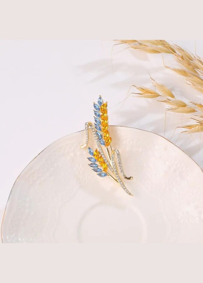 Брошь пшеница золотистая, колоски, колосок, брошка символ Украины No Brand (289534173)