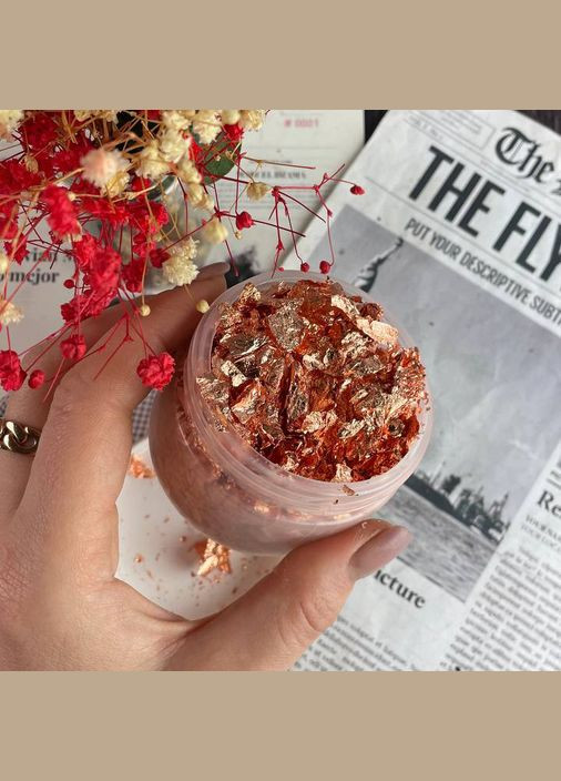 Поталь для декора 10 г Серебристый No Brand (338623802)