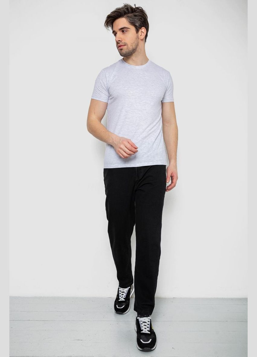 Светло-серая футболка мужская однотонная базовая, Andi