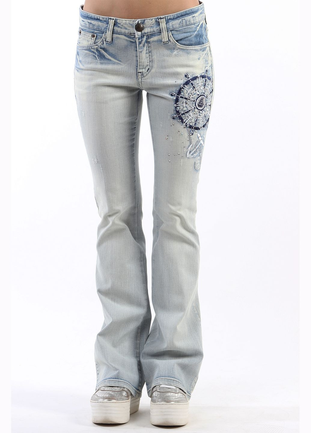Голубые демисезонные джинсы AV-304 Голубой 6th Avenue - (272972779)