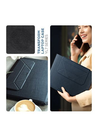 Чохол до ноутбука 16" Laptop Sleeve Stand YL7 Black (ARM69064) ArmorStandart 16" Laptop Sleeve Stand YL7 Black (366651973)