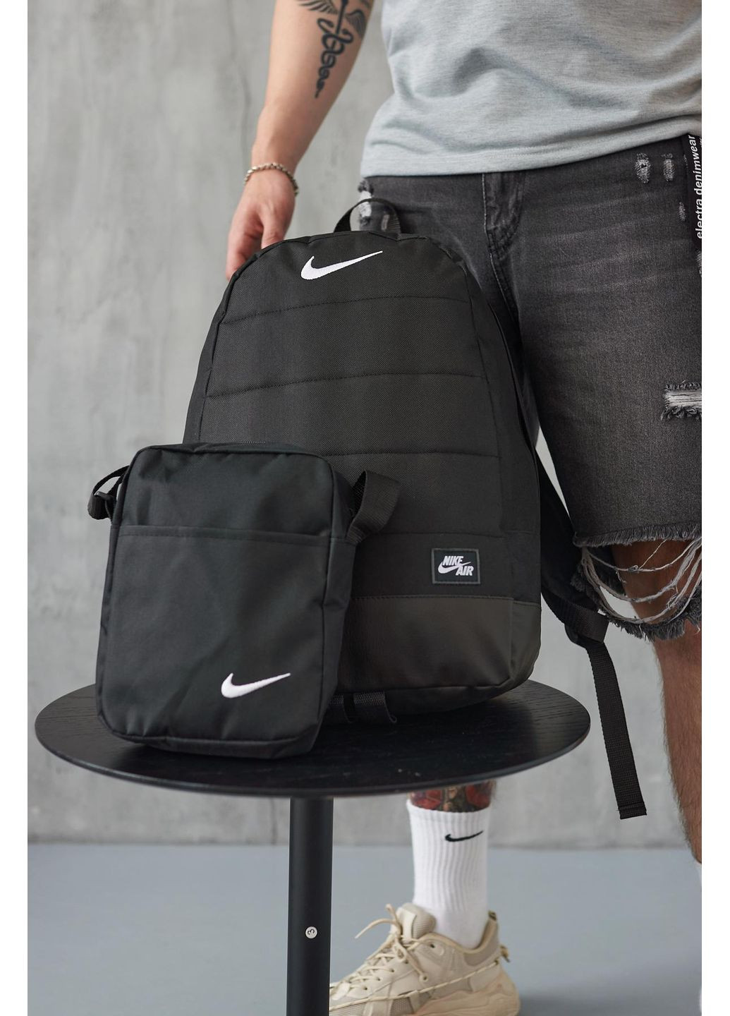 Комплект 2в1: мужской рюкзак и барсетка — практичный выбор для города и путешествий No Brand (359378658)