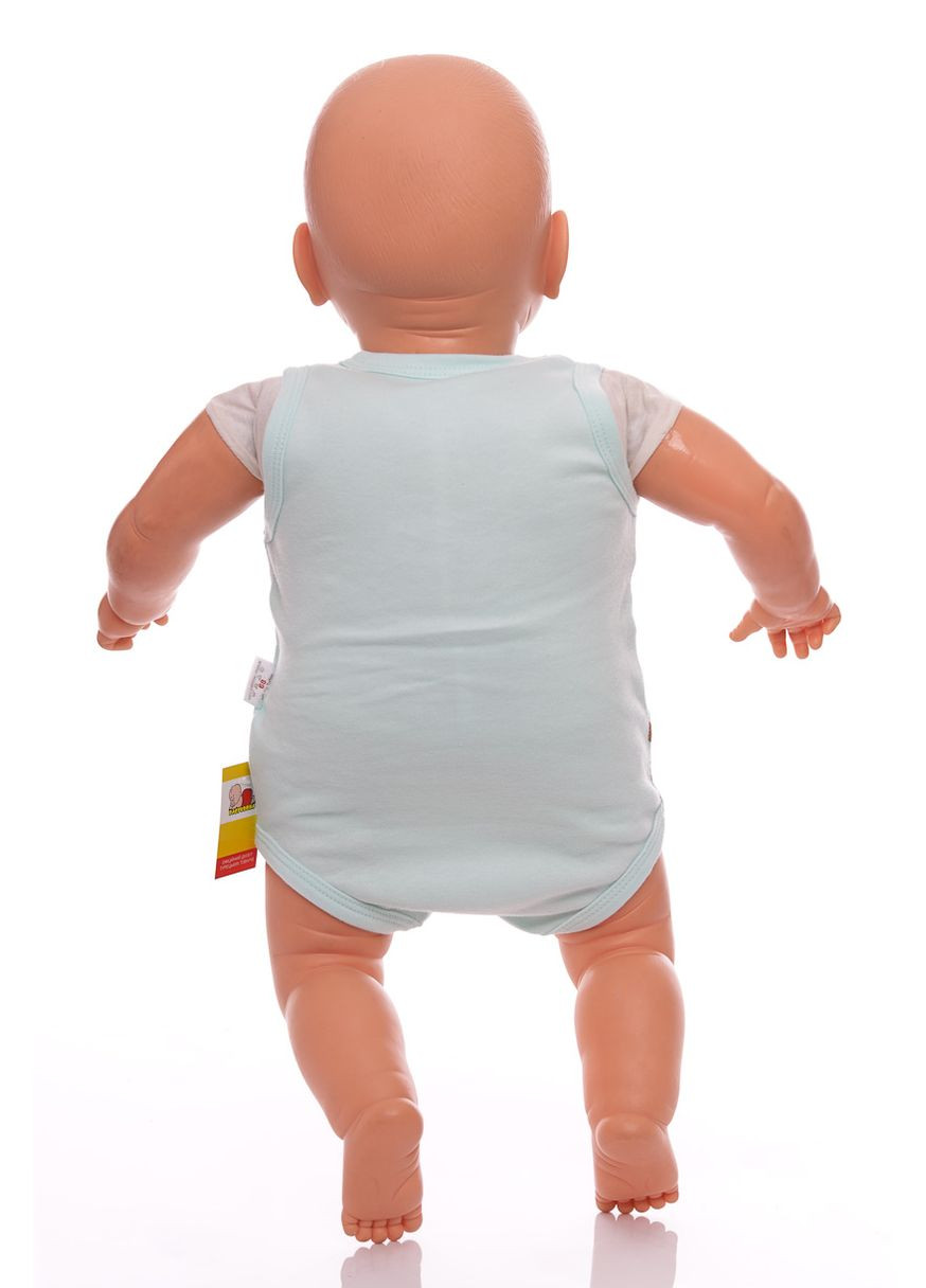 Боди майка для мальчика трикотажный Песик бежевый 68 см (39906) findik (296193196)