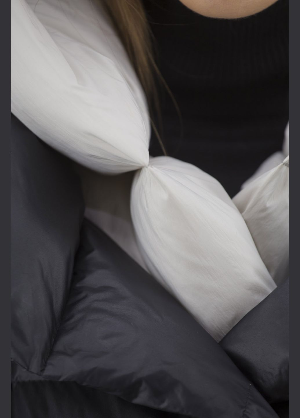 Чорний зимній Пуховик No Brand