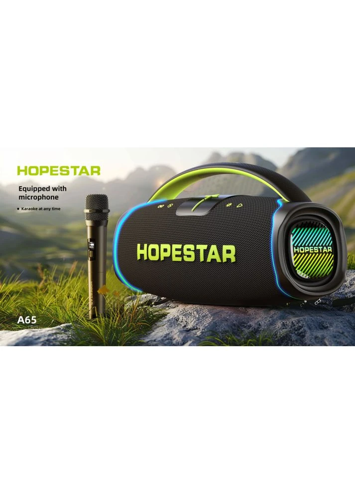 Колонка A65 RGB 300W, 30000mAh Чорний 58858 Hopestar (399934770)