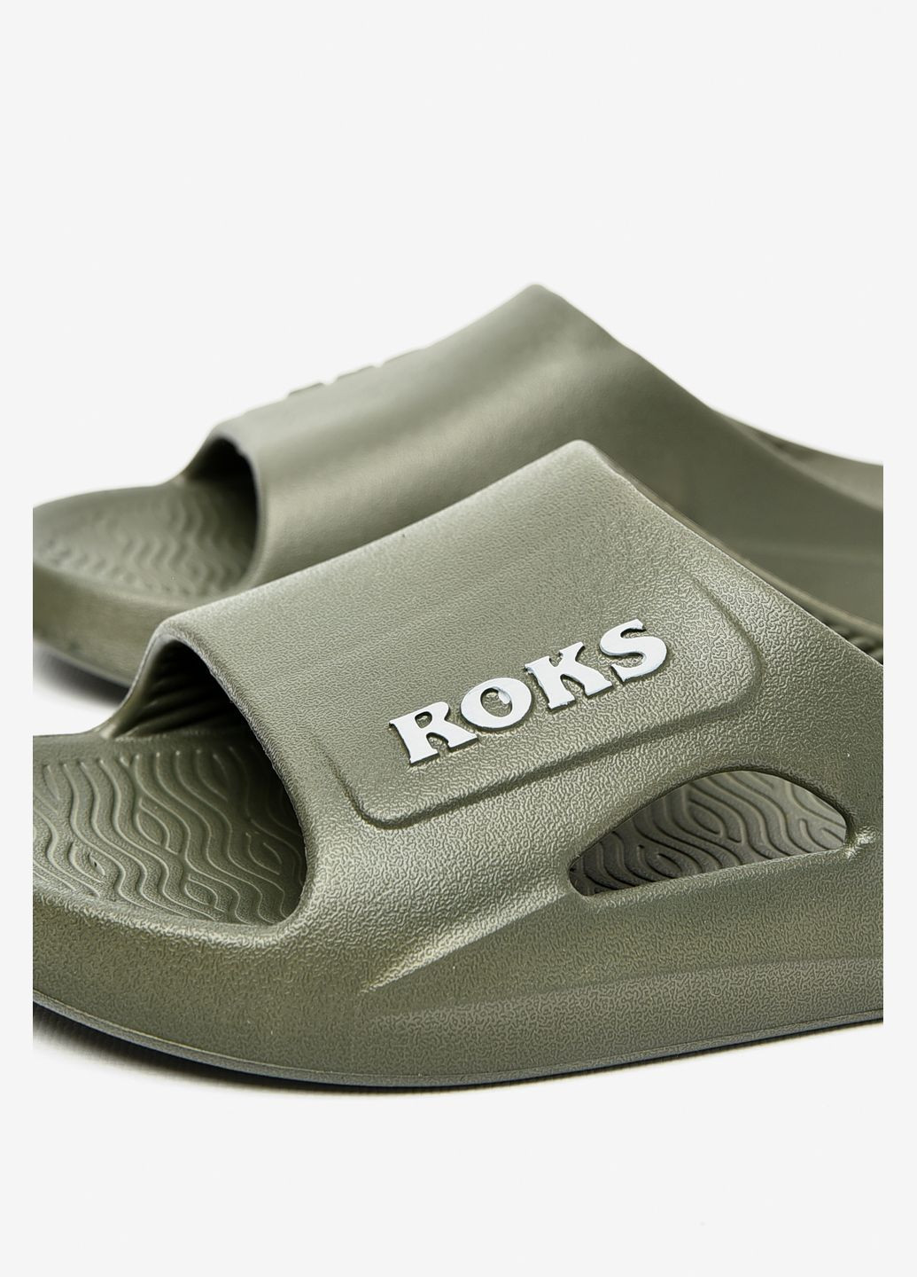 Хаки кэжуал шлепанцы мужские пена цвета хаки Let's Shop