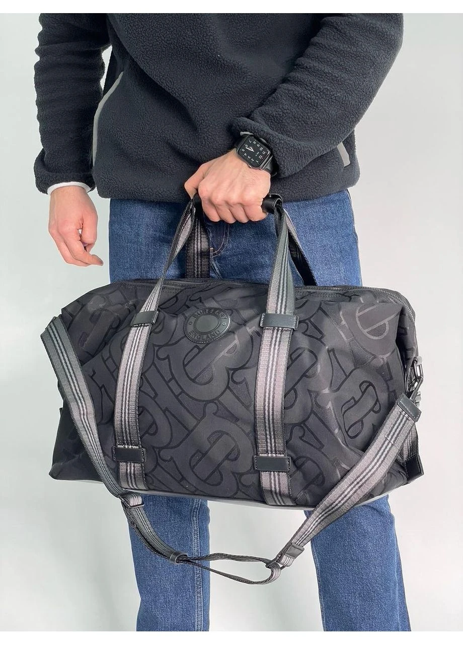 Сумка Black Monogram Recycled Polyester Jacquard Holdall No Brand (355478854)