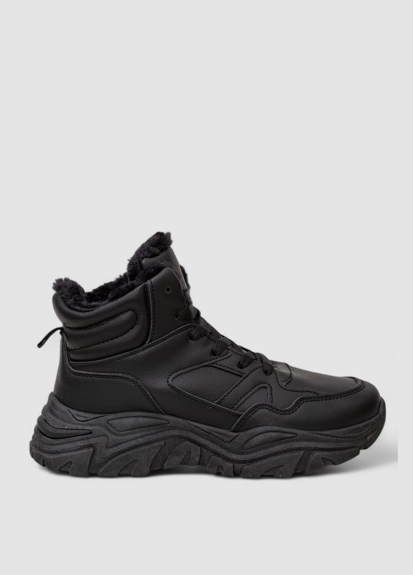 Кроссовки женские зимние на меху,, 248RDM10 Stilli чёрные всесезоны (313290363)