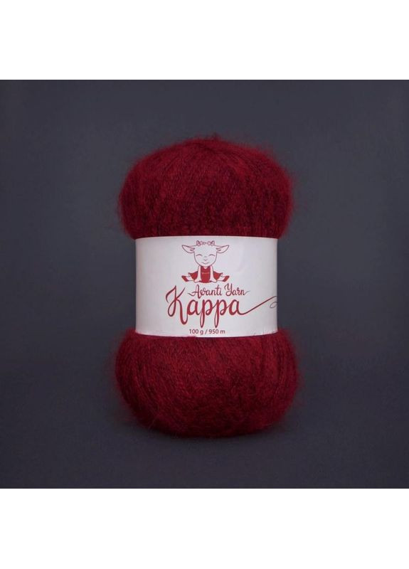 Пряжа з мохером - Каппа 82 вишневий Avanti (361878690)