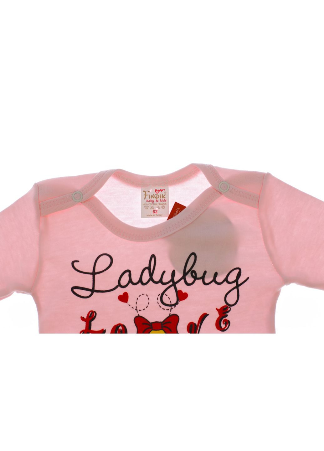 Боді з довгим рукавом для дівчинки Сонечко рожева інтерлок MiniPapi 62 см (33562) BABYKROHA (297199692)