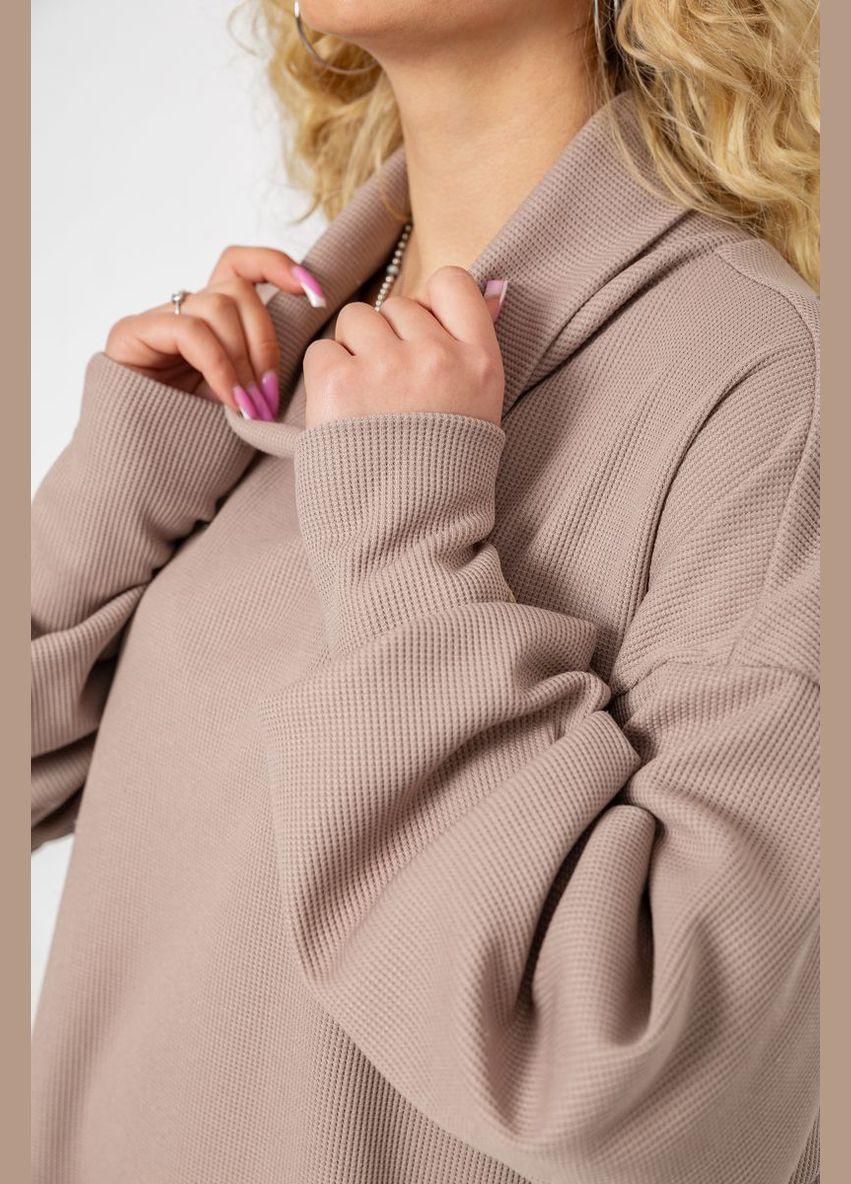 Костюм женский однотонный вафельный бежевый размер 4XL-5XL (sku_102R410) No Brand (324101945)