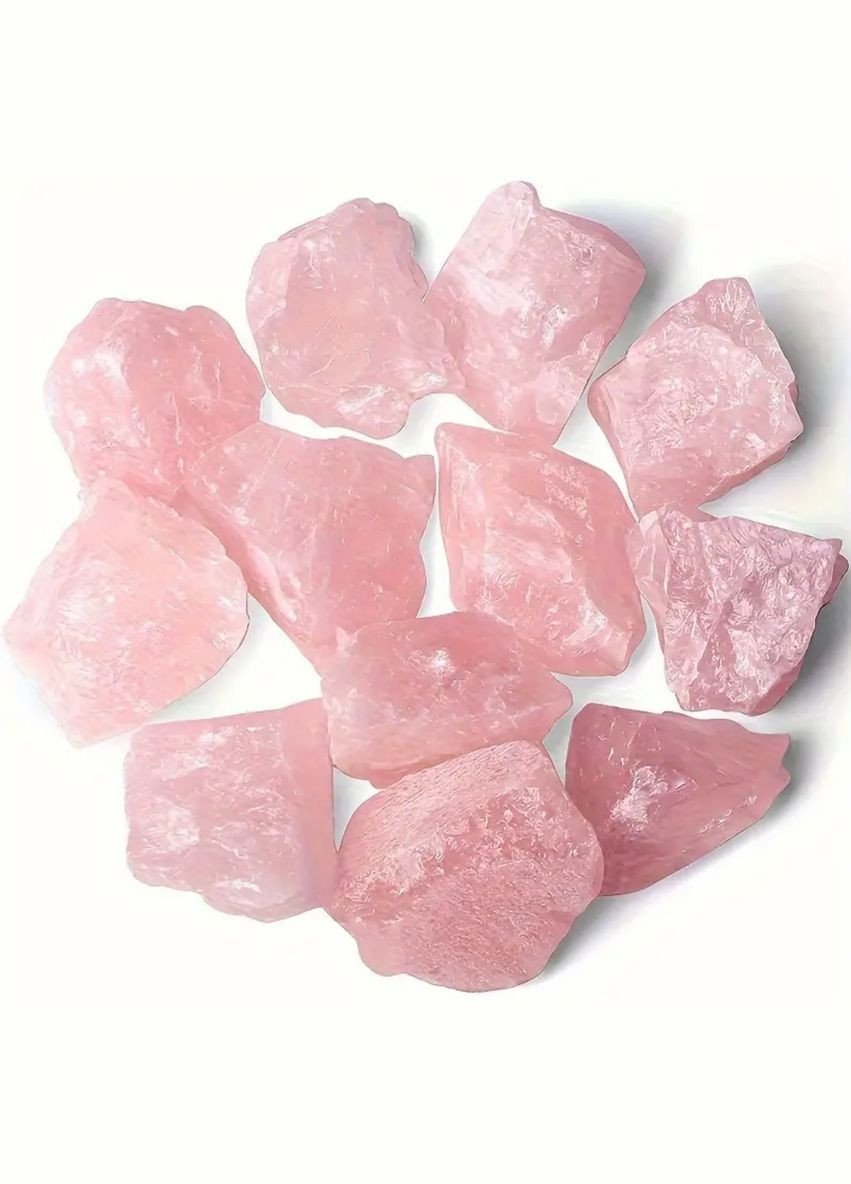 Необработанный камень Розового кварца 1 шт, размер камня 20-38 мм No Brand (308994194)