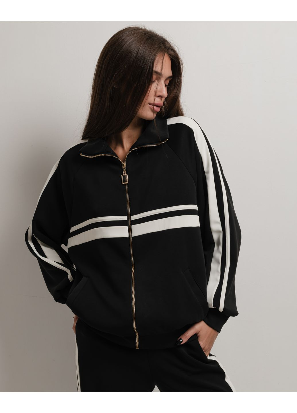 Костюм спортивний чорний (кофта, штани) Phardi (361408894)