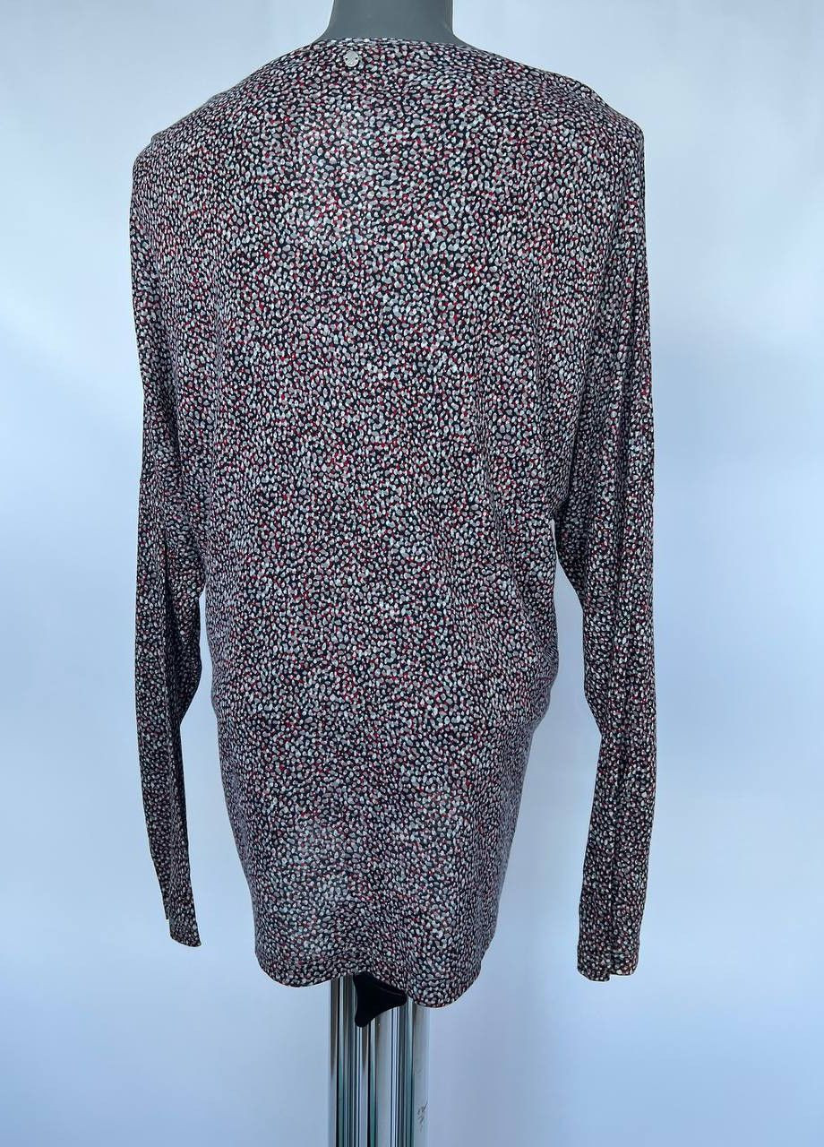 Серая блуза серо-красный Taifun