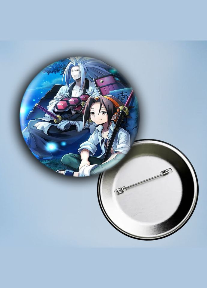 Значок на булавці Аніме Шаман кінг #6 металевий 56 мм No Brand (304508836)