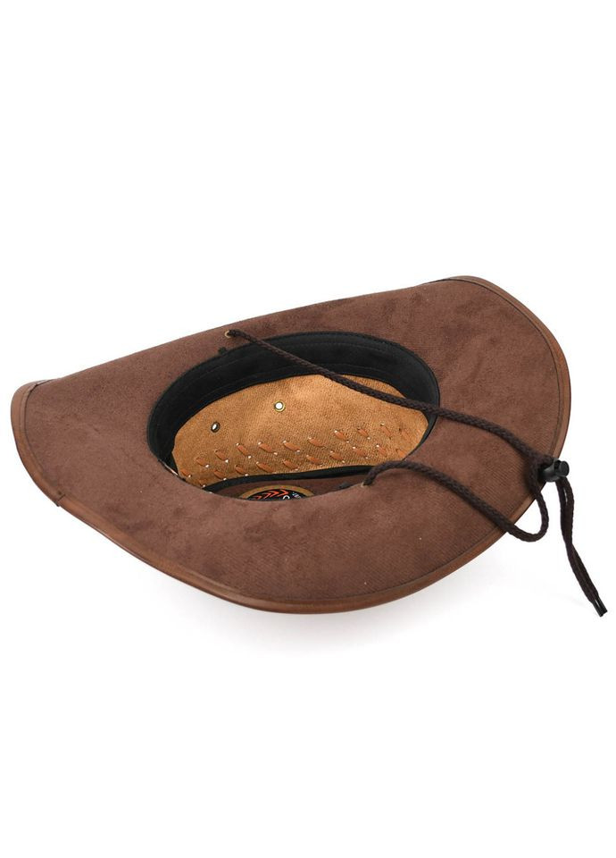 Классическая ковбойская шляпа ht-st3-rb1 из эко (веган) кожи нубук Bexhill (336182120)