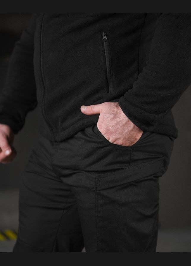 Мужской демисезонный костюм Полиция штаны + кофта черный No Brand