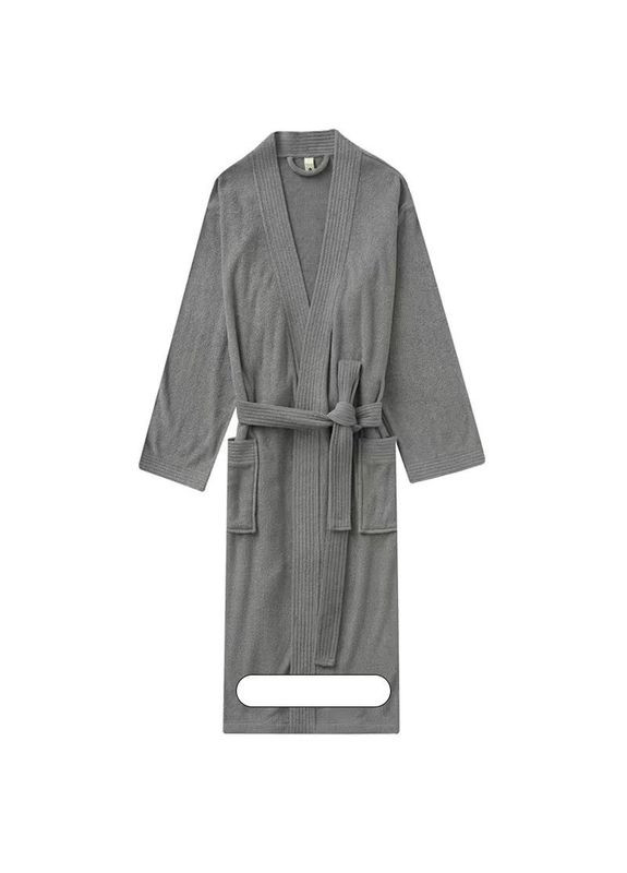 Жіночий махровий халат Hotel Softness Розмір S Сірий No Brand (309570942)