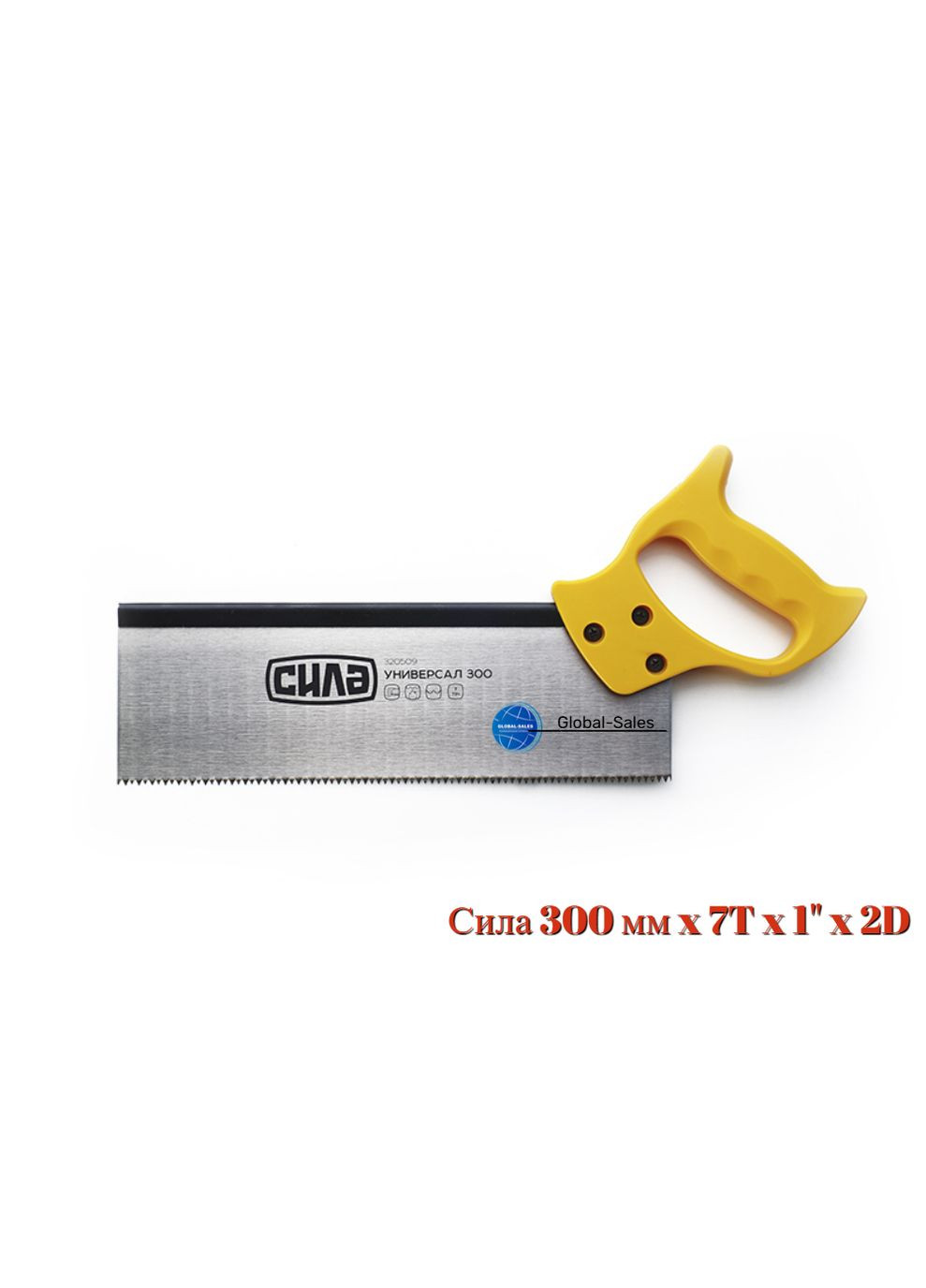Ножовка для дерева пасовочная 300 мм x 7T x 1" x 2D (320509) Сила (335048683)