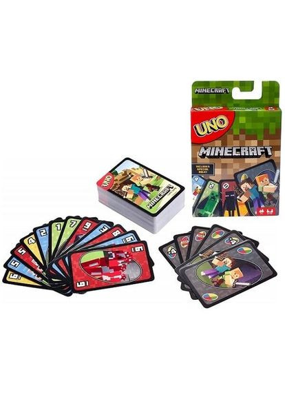 Настольная игра Уно Майнкрафт (UNO Minecraft) Mattel (371876186)