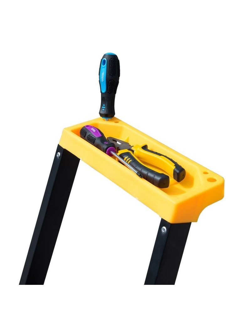 Драбина алюміній/сталь, 4 ступені, h=846 мм (79-1204) Mastertool (340911560)