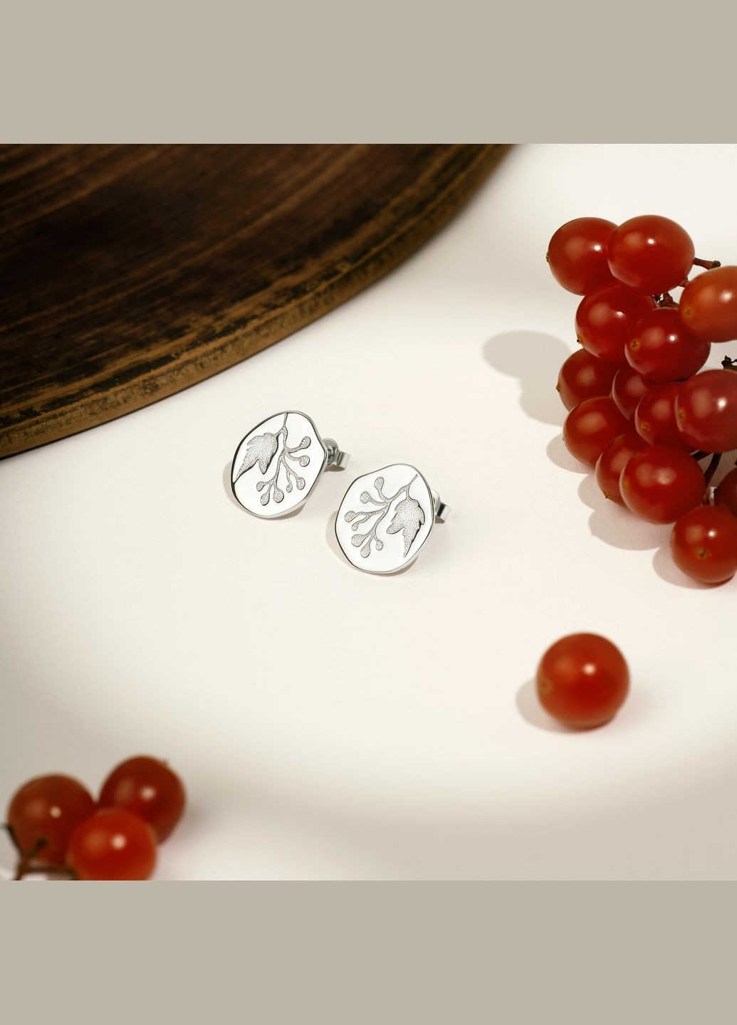 Серьги Красная калина Minimal (338795098)