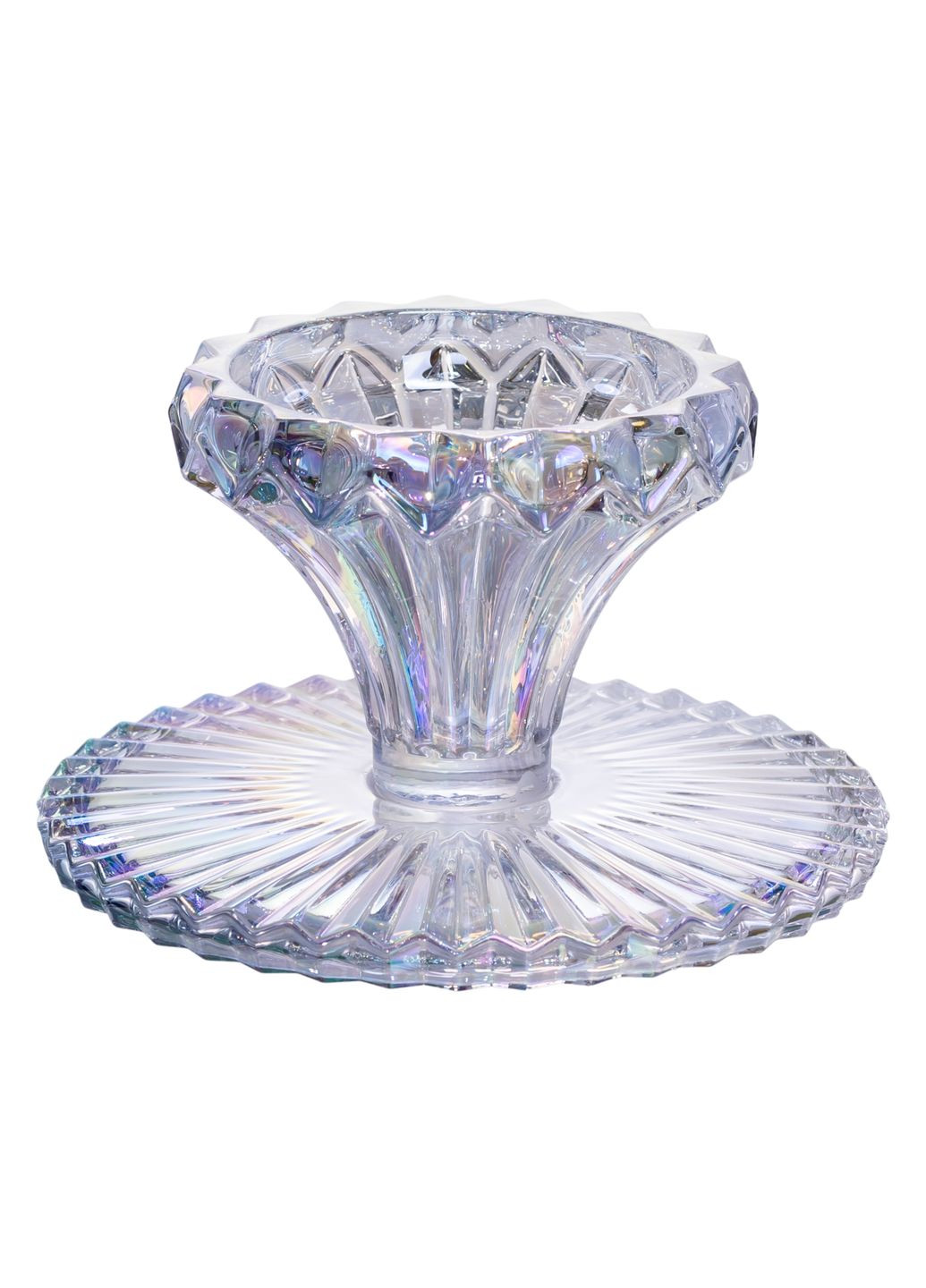 Тортівниця на ніжці із товстого скла 19 см кругла Yiwu (362355166)