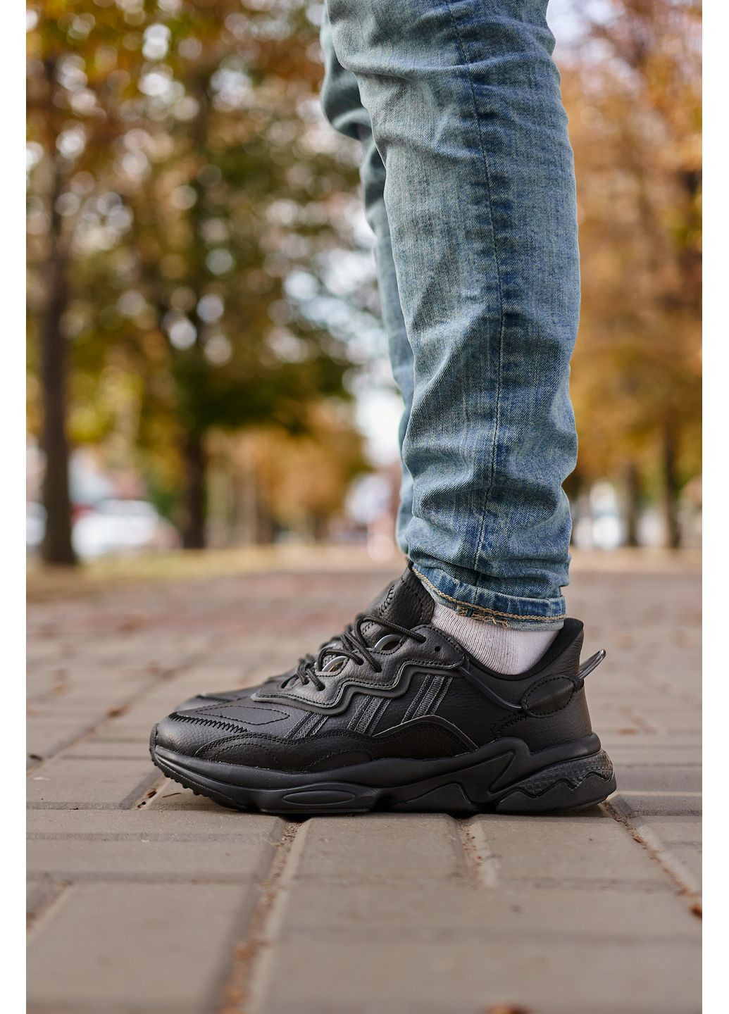 КРОССОВКИ ЖЕНСКИЕ ADIDAS OZWEEGO ADIPRENE PRIDE BLACK АДИДАС ОЗВИГО No Brand чёрные демисезоны (369387389)