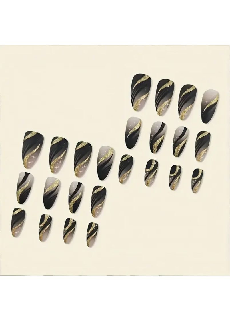 Накладные ногти, набор 24 шт. No Brand (372114403)