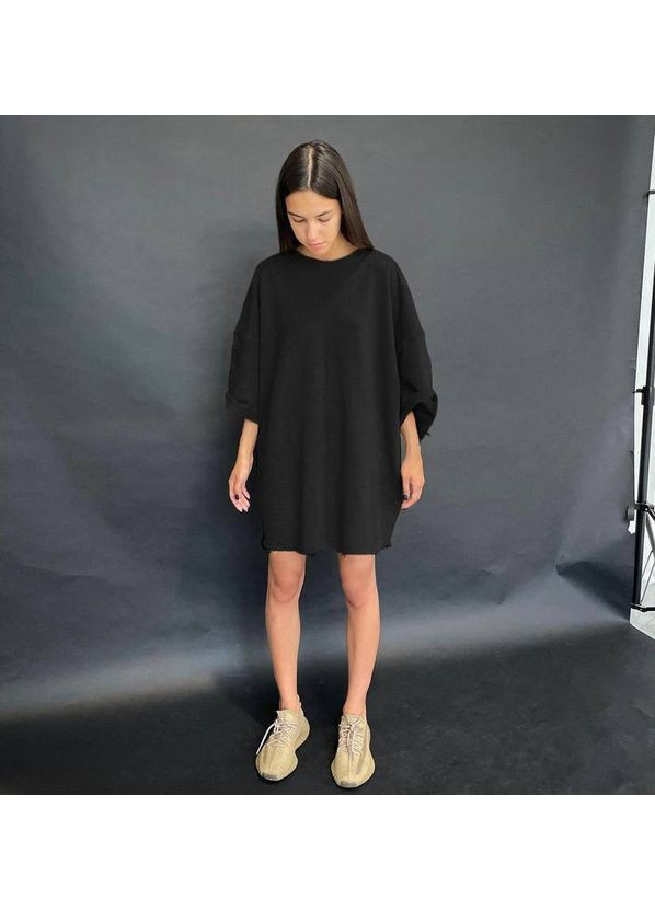 Чорна спортивна, повсякденний жіноча спортивна сукня сукня-футболка Avanti однотонна