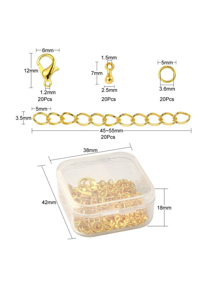 Набор фурнитуры Органайзер карабины кольца удлинители грузик 42 мм x 38 мм x 18 мм Finding (328943204)