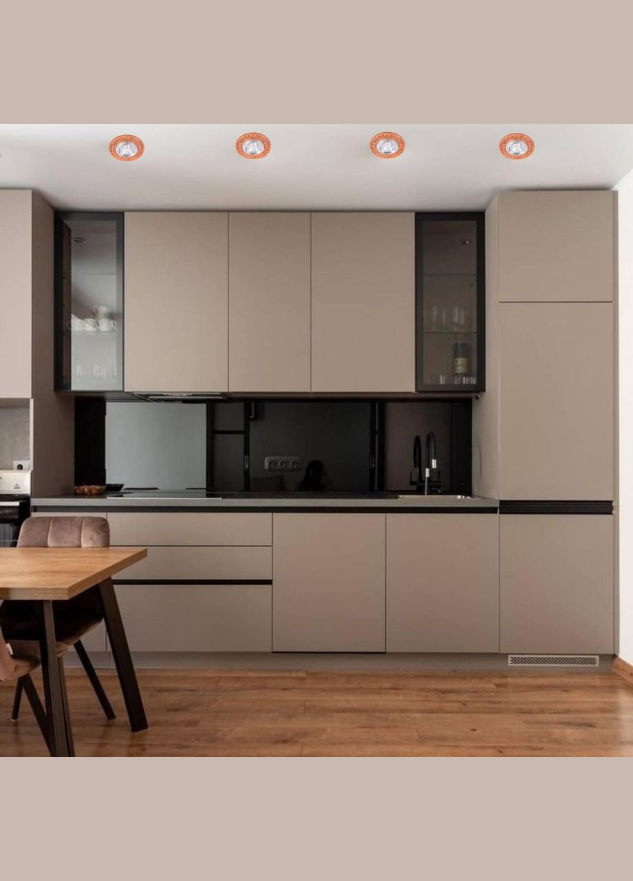 Жовтогарячий акриловий круглий світильник (05-А65) No Brand (370072480)