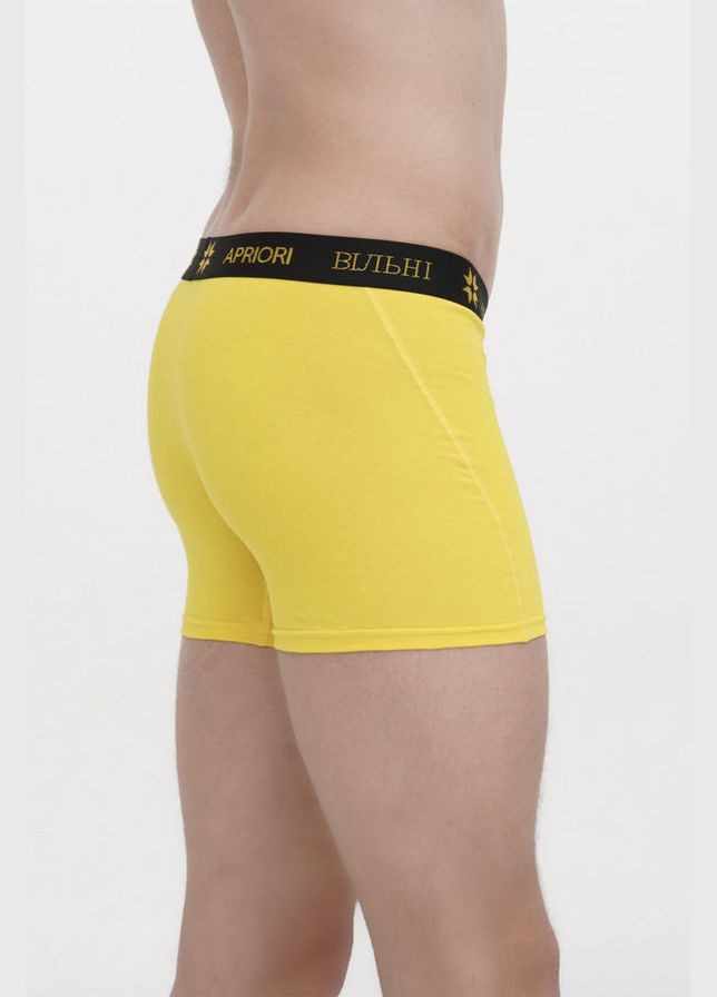 Мужские трусы шорты Apriori Вільні AV-000002 yellow (296664050)