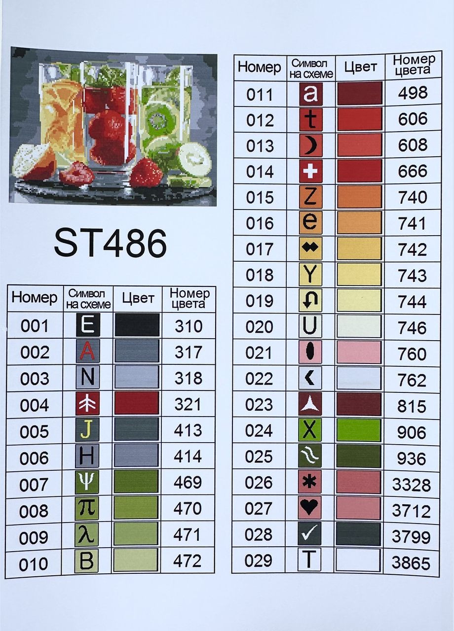 Алмазна мозаїка 30х40см Коктейлі ColorArt (300579284)