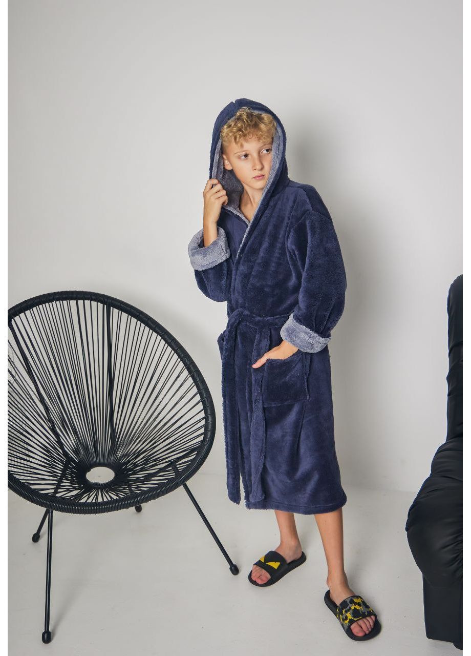 Халат дитячий махровий для хлопчика, теплий No Brand халат (366336875)
