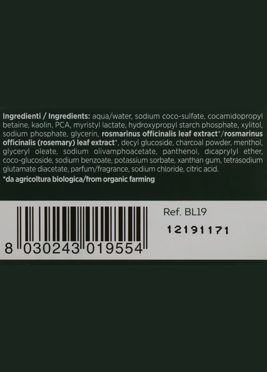 Шампунь "Детокс" з чорною глиною і деревним вугіллям BioKap Detoxifying Black Shampoo 200ml (816645-80755) Biosline (368654626)