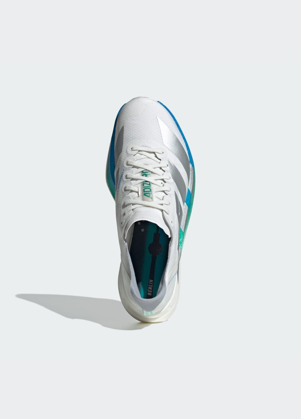 Кроссовки для бега Adizero Adios Pro 4 adidas белые всесезоны (322826323)