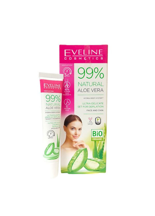 Крем для депиляции лица и подбородка 20 мл Aloe Vera Eveline Cosmetics (332201164)