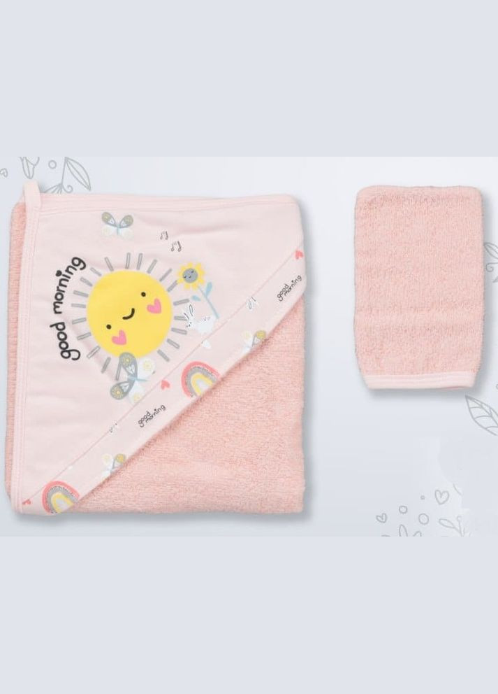 Рушник Куточок + Рукавичка 75Х75 См 15535 Персиковий Miniworld персиковий