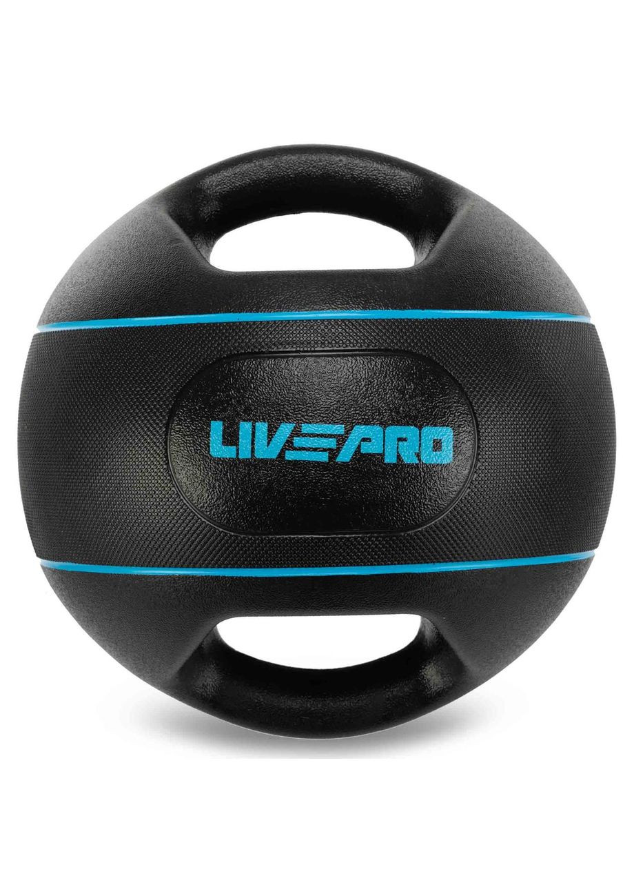 Медбол мяч медицинский двуручный с хватами Medicine Ball LP8111-6 6кг (резина, d-27,5см, ) LiveUp (361436105)
